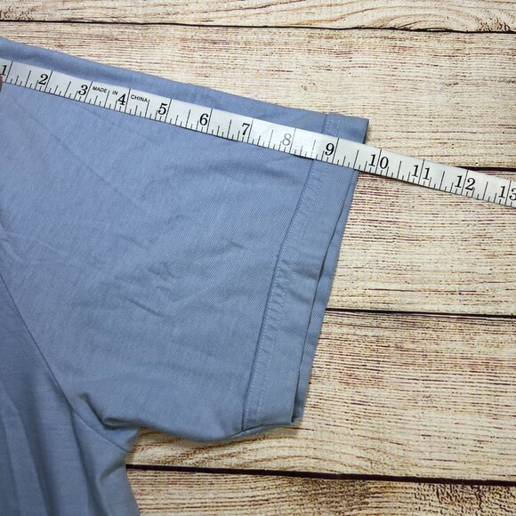 TravisMathew Golf Polo Shirt Men's XL Blue Gray Performance Short Sleeve - Picture 6 of 13